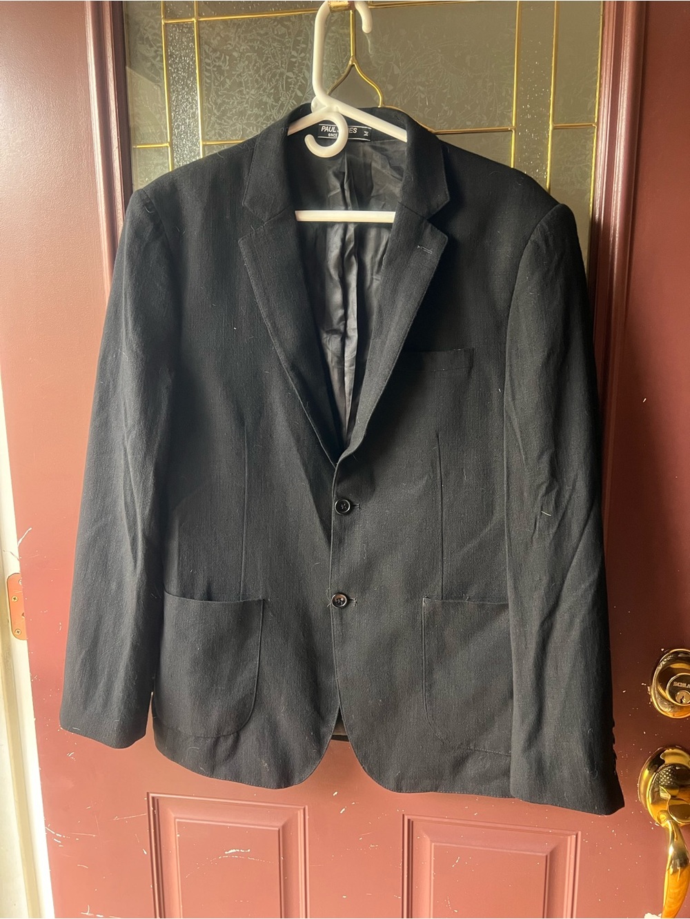 Mens Two Button Linen Blazer Slim Casual
